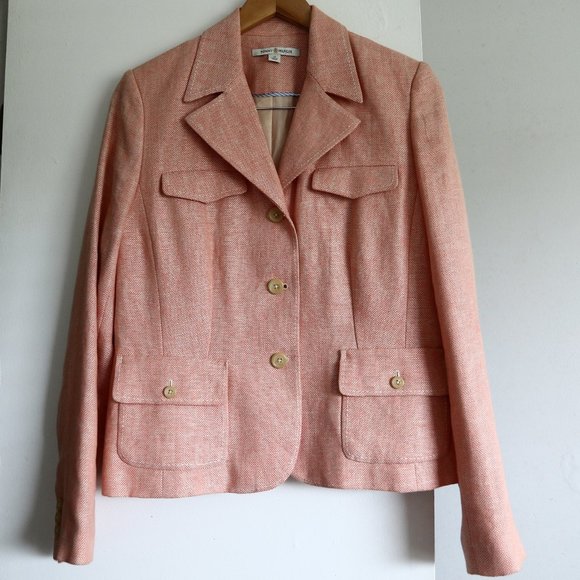 Tommy Hilfiger Linen Suit Jacket Blazer 12 New - Picture 4 of 8